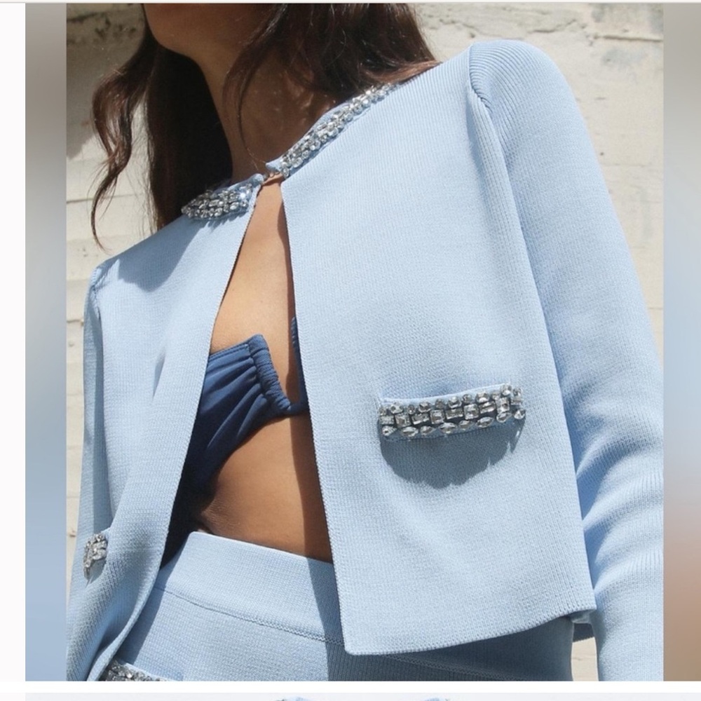 Zara Jewel plain knit cardigan Size XL